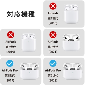 AVA-AP4CCR AirPods Pro 第2世代 第1世代 (2022 2019) 用 イヤホン ...