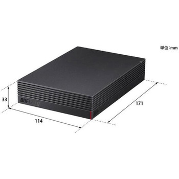 外付けHDD USB3.2 Gen1対応 PC用&TV録画用 CMRHDD採用 高速ダビング&安定動作 静音&防振&放熱設計 日本製 見守り合図 BUFFALO(バッファロー)