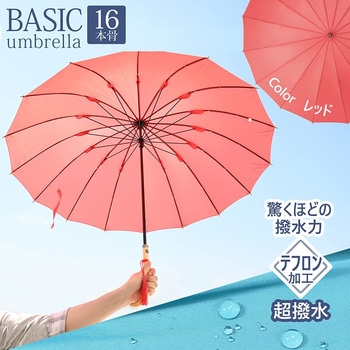 55cm手開き テフロン加工 無地 スギハラ