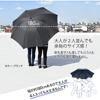 超ビッグサイズ 長傘 直径180cm スギハラ