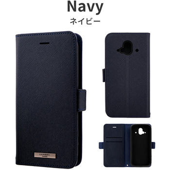 らくらくスマートフォン F-52B GRAMAS COLORS EURO Passione PU Leather Book Case マグネット仕様 スタンド機能 - LEPLUS