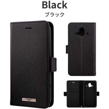 らくらくスマートフォン F-52B GRAMAS COLORS EURO Passione PU Leather Book Case マグネット仕様 スタンド機能 - LEPLUS