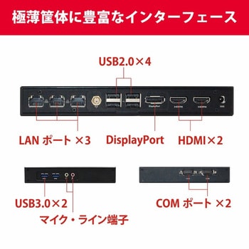 3画面・トリプルLAN対応 極薄デスクトップパソコン VAPL-30 Maxtang