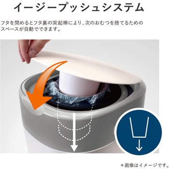 強力密閉抗菌おむつポットポイテックW防臭 コンビ