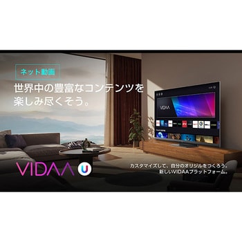 4K液晶テレビ (地上・BS・110度CS) 外付けHDD裏番組録画対応 U9Hシリーズ