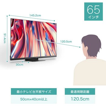 65U9H 4K液晶テレビ (地上・BS・110度CS) 外付けHDD裏番組録画
