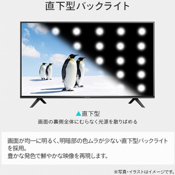 2Kテレビ 3波Wチューナー内蔵 Hisense(ハイセンス)