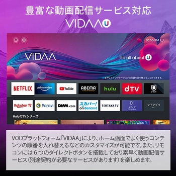 2Kテレビ 3波Wチューナー内蔵 Hisense(ハイセンス)