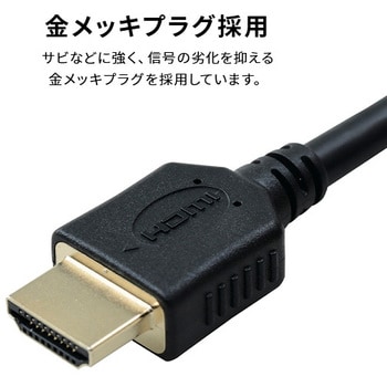 UHDB-820 HDMIケーブル(A-A) 1本 YAMAZEN(山善) 【通販サイトMonotaRO】