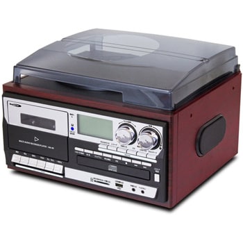 MA-90 多機能レコードプレーヤー リモコン付き(レコード/CD/カセットテープ/FM・AMラジオ/SD/USB) 1台 クマザキエイム  【通販モノタロウ】