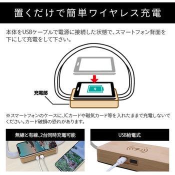 ワイヤレスチャージャー&ルームライト トレードワン