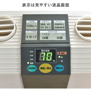 SFH-12×2 スチーム式加湿器 1セット(2台) ナカトミ 【通販モノタロウ】