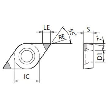 高硬度材加工用 新コーティングCBN KBN020シリーズ DCMW - 京セラ