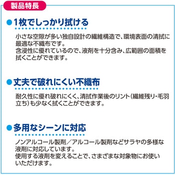 ドライロール(不織布) 環境清拭クロス SARAYA(サラヤ)