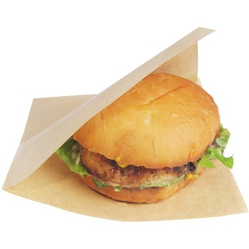 バーガー袋 未晒クラフト 茶 今村紙工