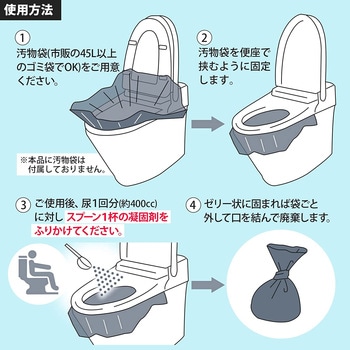 抗菌消臭 緊急トイレ 50回分 凝固剤のみ スマイルキッズ
