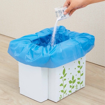 緊急用組み立て式トイレ コジット