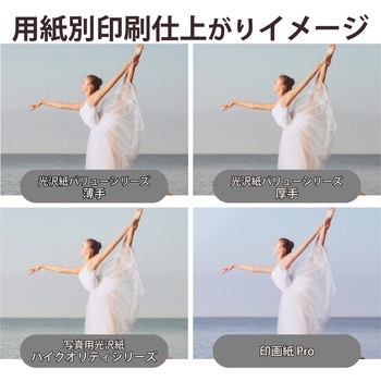 プリンター用紙 写真用紙 光沢 高グレード 厚手 写真プリント用紙 コピー用紙 エレコム