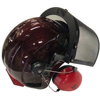 杣 安全ヘルメットC 飛来落下物&墜落時保護用(イヤーマフ&フェイスガード付き) WAKO(和光商事)