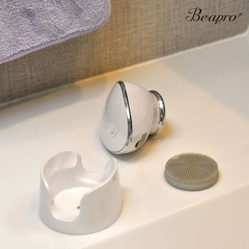 beapro09 ビープロ 電動洗顔ブラシ 温熱ケア 高速パッティング(振動) 美顔器 大河商事