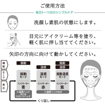 beapro11 ビープロ 目元アイケア美顔器 振動高速パッティング&温熱ケア 大河商事
