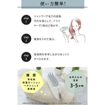 beapro14 ビープロ スカルプαブラシ ブラシ型頭皮ケア 大河商事