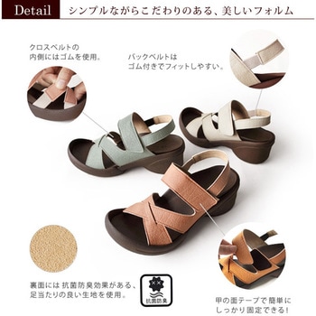 リゲッタ クロスベルトウェッジサンダル - リゲッタ