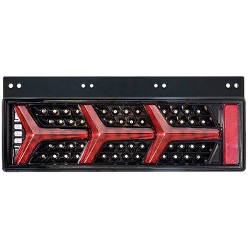 24V大型・中型トラック汎用 ユーロスタイルファイバーLEDテールランプV2 左右セット NIGHTSTAR(ナイトスター)