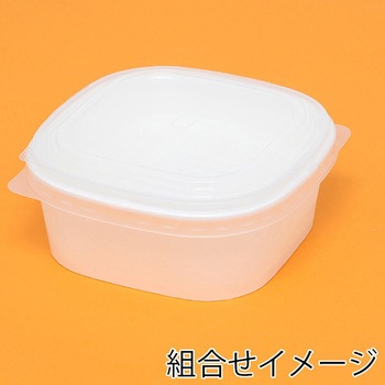 食品容器 KMスクエア 中皿用嵌合フタ - ケーピープラテック