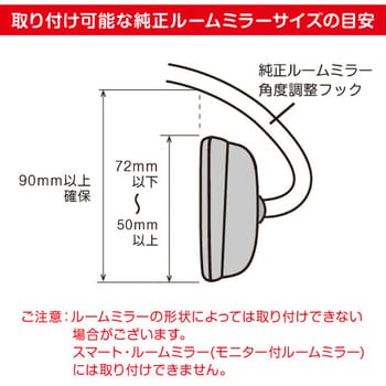 FC-DRMS22-W 2カメラ・ルームミラー型ドライブレコーダー FC-DR
