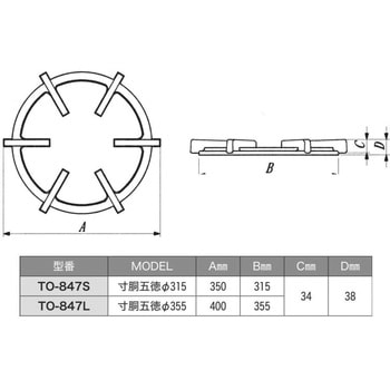 寸胴用五徳 SUGICO(スギコ)