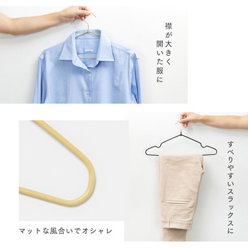 すべり落ちにくいハンガー10本組 アイメディア