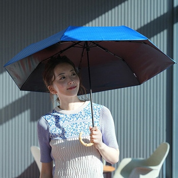日傘 晴雨兼用傘 レディース 7本骨遮光 折りたたみ傘 江戸 mabu(マブ)