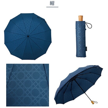 折りたたみ傘 江戸 55cm 12本骨 mabu(マブ)
