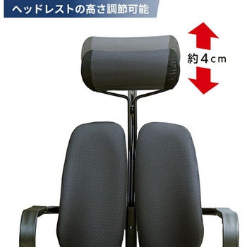 オフィスチェア キャスター 肘掛け ヘッドレスト付き DUOREST(デュオレスト)
