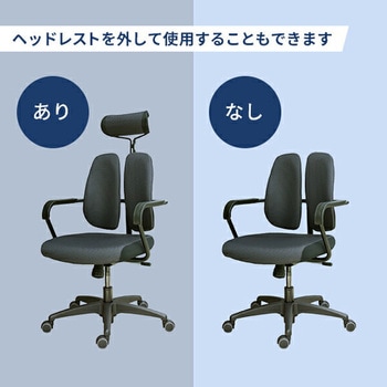 オフィスチェア キャスター 肘掛け ヘッドレスト付き DUOREST(デュオレスト)