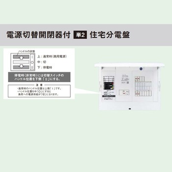 FLEXIID(フレキシード) 住宅分電盤 創エネ対応 電源切替開閉器付 単2住宅分電盤 Panasonic(パナソニック)
