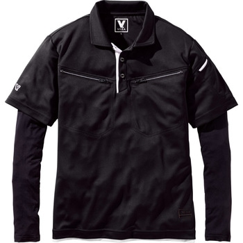 フェイクレイヤード半袖ポロシャツ VILEA