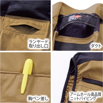快適ウェア 難燃ベスト 村上被服