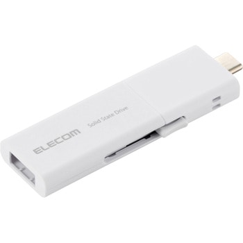 SSD 外付け USB3.2Gen1 読込最大420MB/秒 USBメモリ型 スライド式 高速 Type-C/USB-A 両対応 エレコム