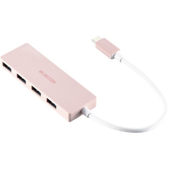 Type-C ハブ USB3.2 Gen1 USB-A ×4 バスパワー 薄型 ケーブル長15cm エレコム
