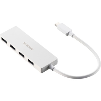 Type-C ハブ USB3.2 Gen1 USB-A ×4 バスパワー 薄型 ケーブル長15cm エレコム
