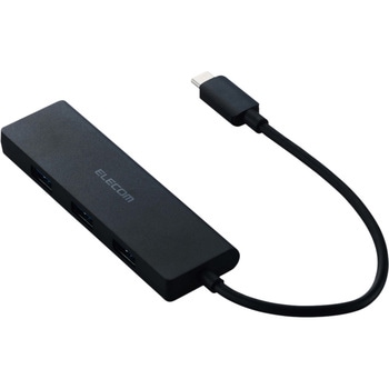Type-C ハブ USB3.2 Gen1 USB-A ×4 バスパワー 薄型 ケーブル長15cm エレコム