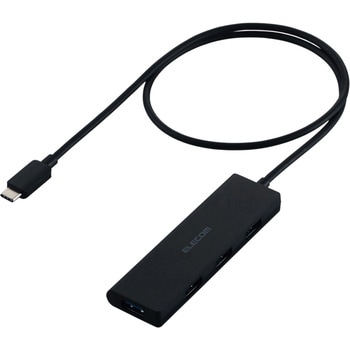 Type-C ハブ USB3.2 Gen1 USB-A ×4 バスパワー 薄型 ケーブル長60cm エレコム