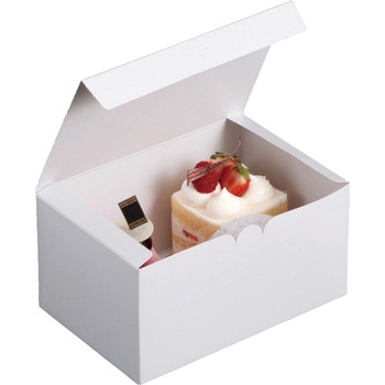 ホワイトのワンタッチサービス箱 ヤマニパッケージ
