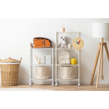 カラーメタルラックフィット 幅45×奥行30cm キャスター付き アイリスオーヤマ