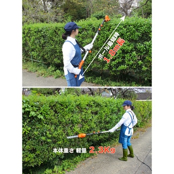 3m剪定ポールバリカンAir (100V電源20mコード付) 大容量297Lガーデンバッグ付 YARD FORCE