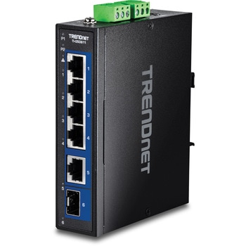 6ポート産業用スイッチングハブ 2.5G 4ポート/10G 1ポート (10G SFPポート付) TRENDnet
