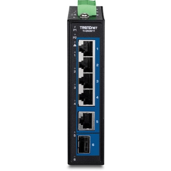 6ポート産業用スイッチングハブ 2.5G 4ポート/10G 1ポート (10G SFPポート付) TRENDnet