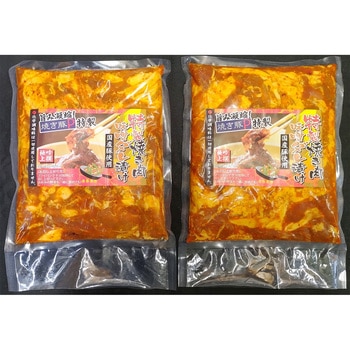 国産豚肉味噌ダレ焼肉1kg 焼き豚P